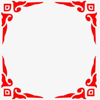 红色扁平图案免抠