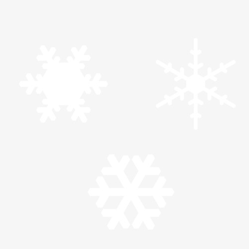 冬天雪花元素免抠