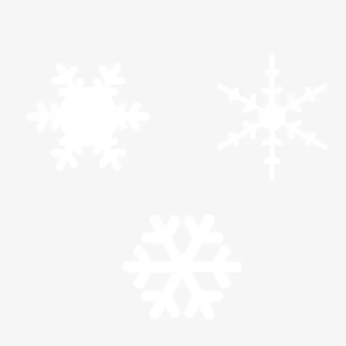 冬天雪花元素免抠