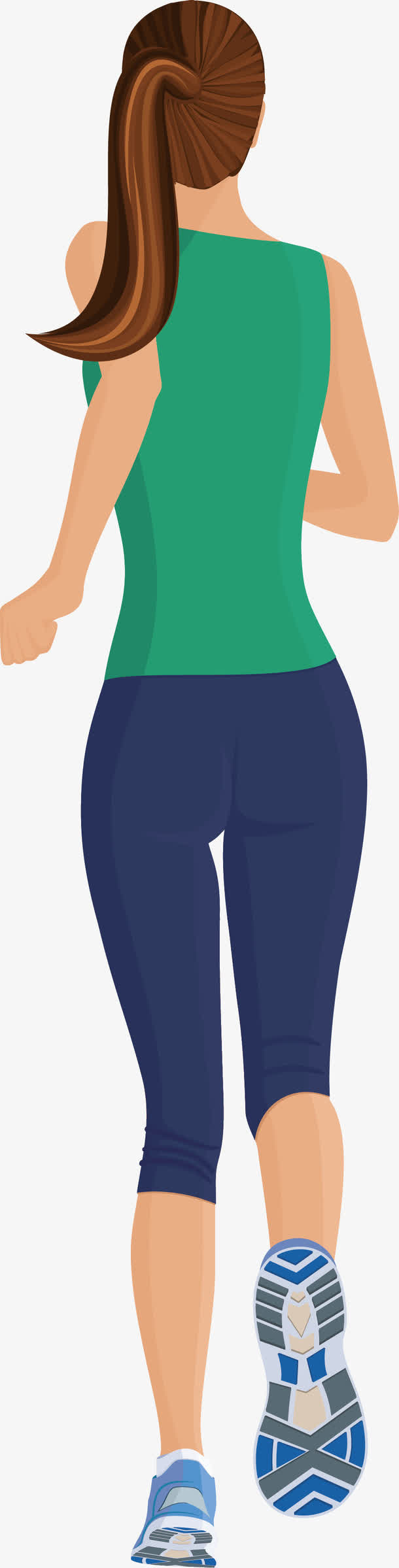 奔跑的背影免抠