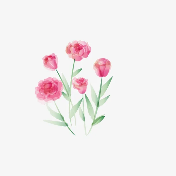 手绘水彩花卉植物免抠手绘/卡通手绘元素