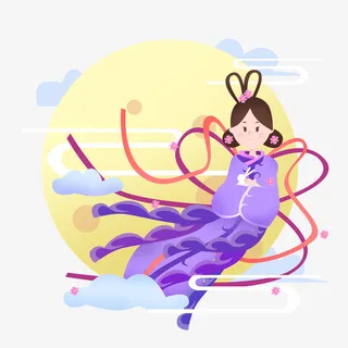 卡通装饰人物介绍海报设计免抠