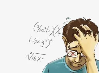 考试学习卡通人物免抠