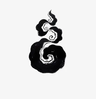 中国风水墨装饰免抠