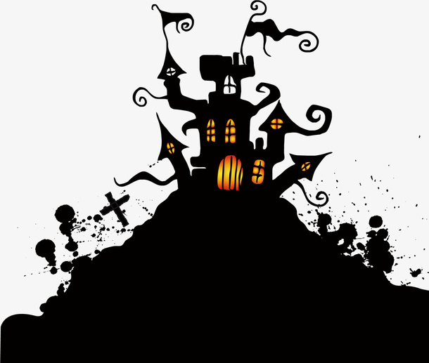 万圣节城堡免抠