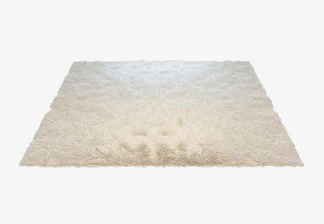 白色加绒毛毯免抠