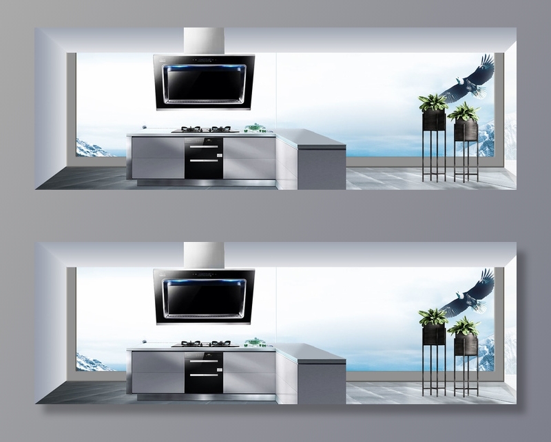 淘宝家居家电厨房油烟机灶海报banner高清