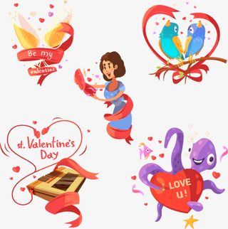 时尚卡通生活插画设计矢量图免抠