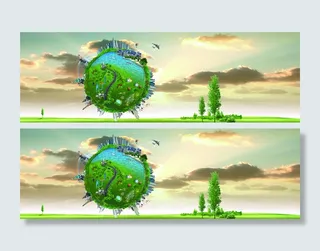 互联网电商清爽banner背景高清