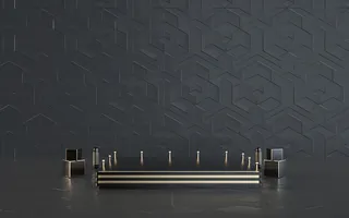 C4D，黑金，舞台，高端高清