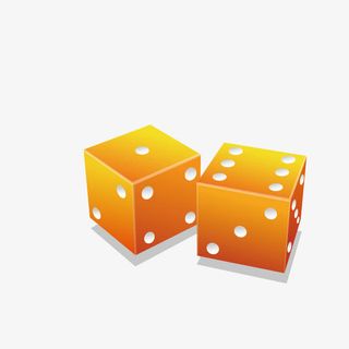 卡通骰子免抠