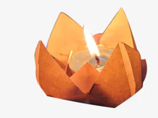 纸折河灯图片素材免抠