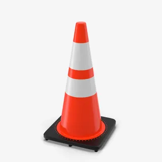 锥形交通路标免抠