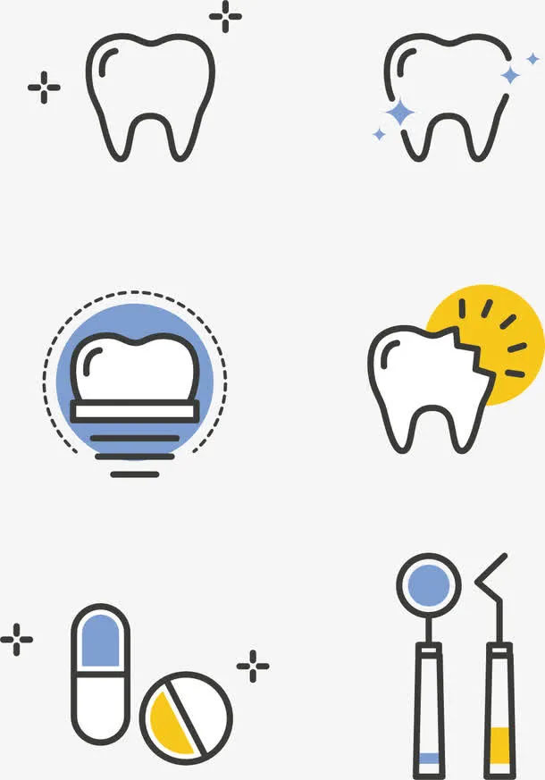 镶牙补牙牙齿免抠