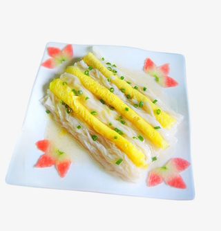 美味传统小吃鸡蛋葱花肠粉免抠