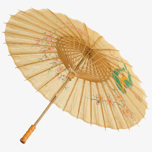 白色油纸伞免抠