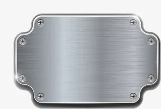 银灰色金属板免抠