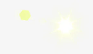 黄色唯美太阳高空免抠