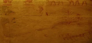 纹理线条褐色墙壁壁画高清