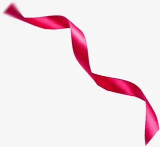 粉色节日喜庆丝带创意免抠