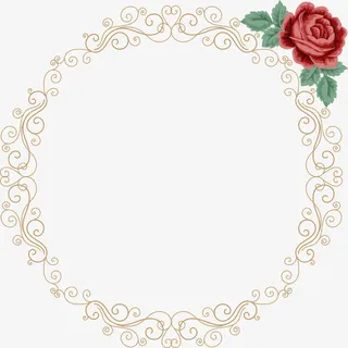 红色花朵树藤免抠