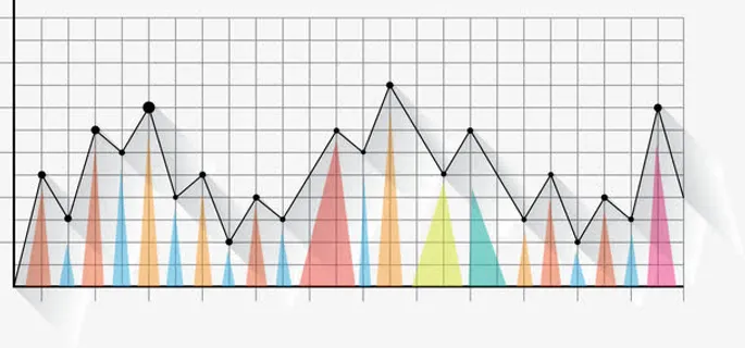 彩色折线矢量图免抠