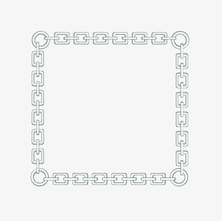 链条边框素材png图片免抠