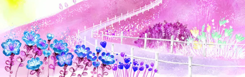 唯美手绘banner背景