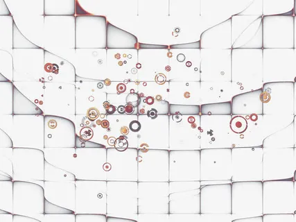 立体科幻网格装饰背景免抠