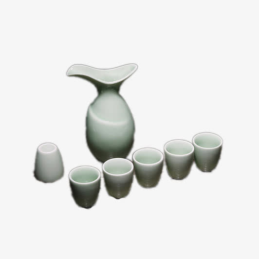 陶瓷酒具套装免抠