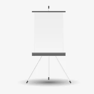 空白海报展架免抠