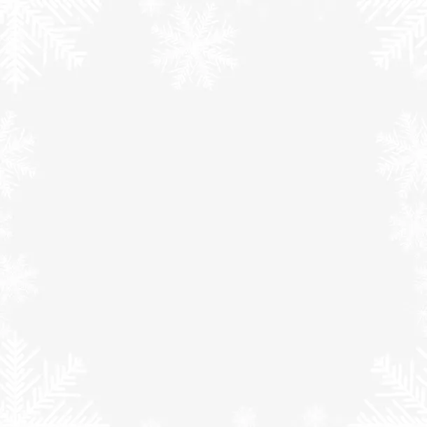 冬季白色雪花边框免抠