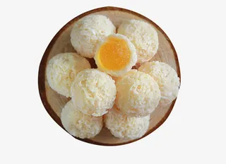 白色美味椰蓉小球免抠