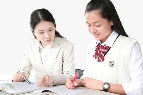 学习的美女免抠