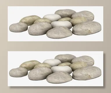 一堆鹅卵石免抠