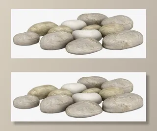一堆鹅卵石免抠