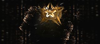 黑色科幻五角星banner背景高清