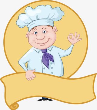OK手势的厨子免抠