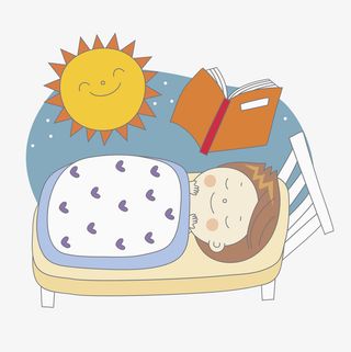 睡觉的男孩免抠