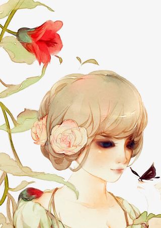 梦幻失落的女孩免抠