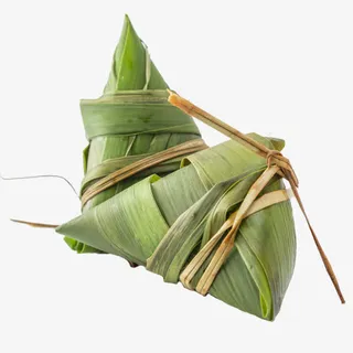 绿色质感装饰粽子设计图免抠