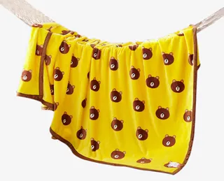 冬季珊瑚绒毯空调盖毯免抠