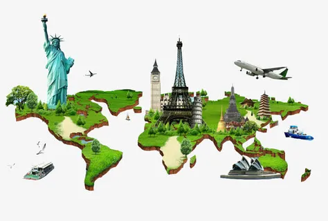环球旅行免抠