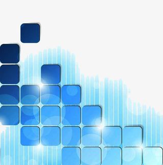 光效玻璃质感方块免抠