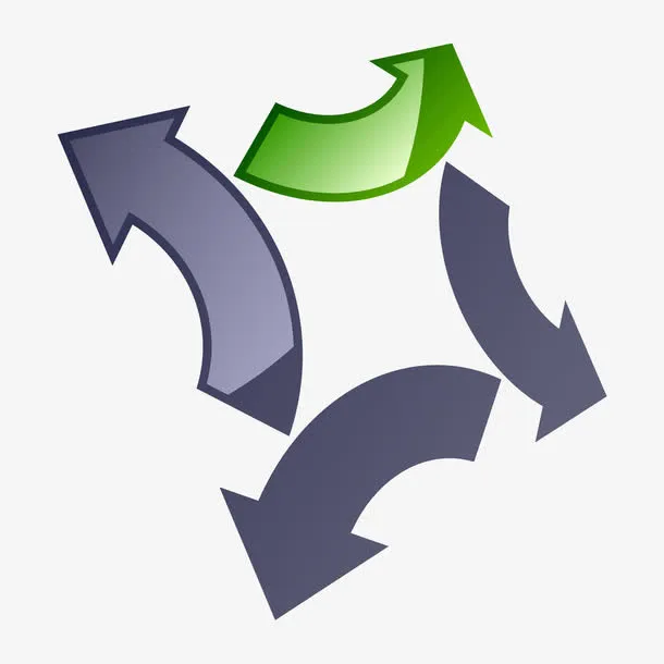 四个方向的箭头简图免抠