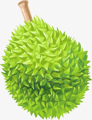 卡通完整榴莲免抠