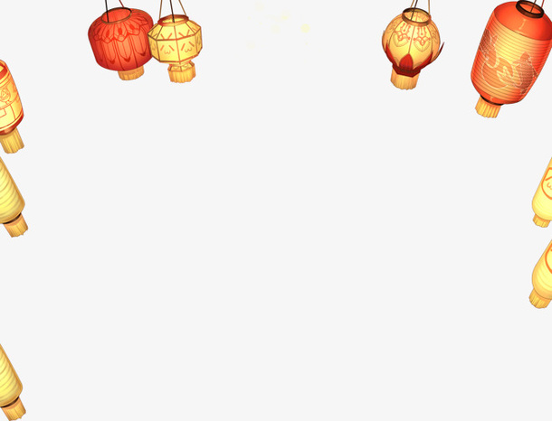 过年灯笼装饰免抠