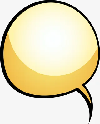 黄色泡泡光效素材图免抠