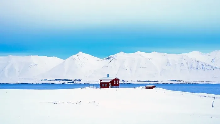 雪景 雪山 雪地 白色高清