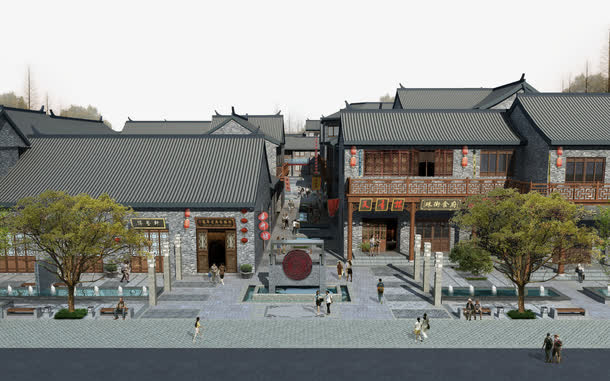 北京四合院免抠